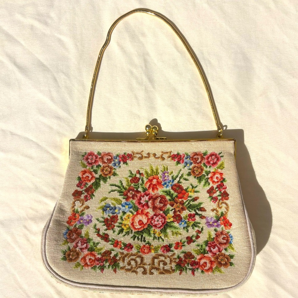 Vintage 1920’s Petit Point Purse